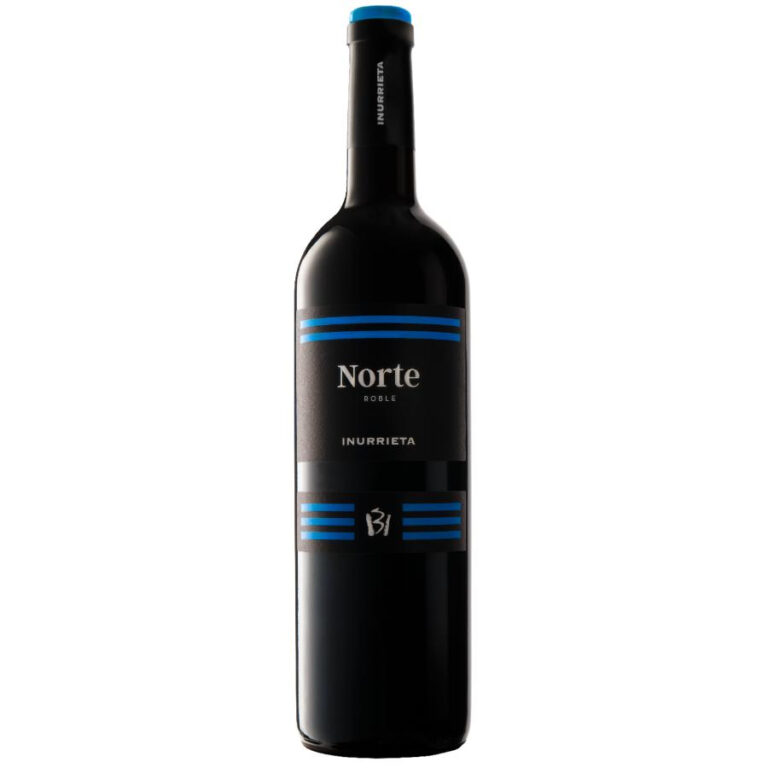 Bottle of Inurrieta Norte Spanish red wine