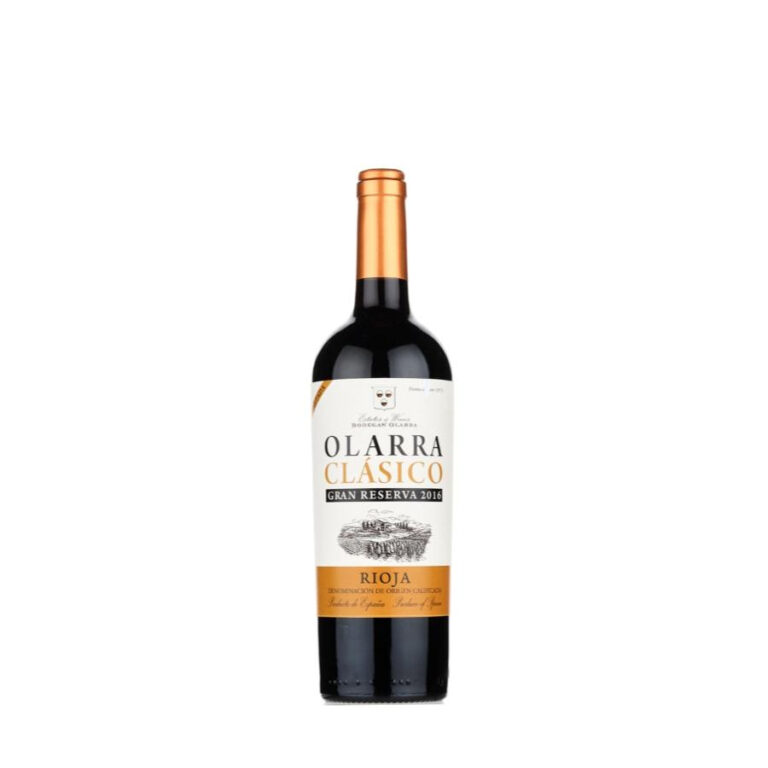 Bottle of Olarra Clasico Gran Reserva Spanish red wine