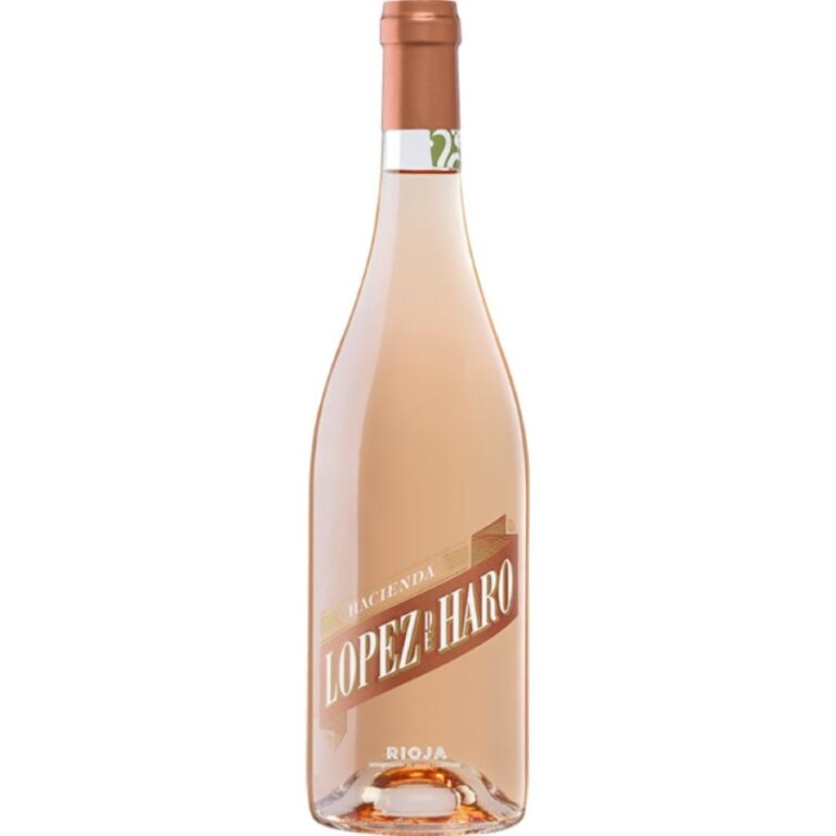 Bottle of Lopez de Haro Rosé Spanish wine