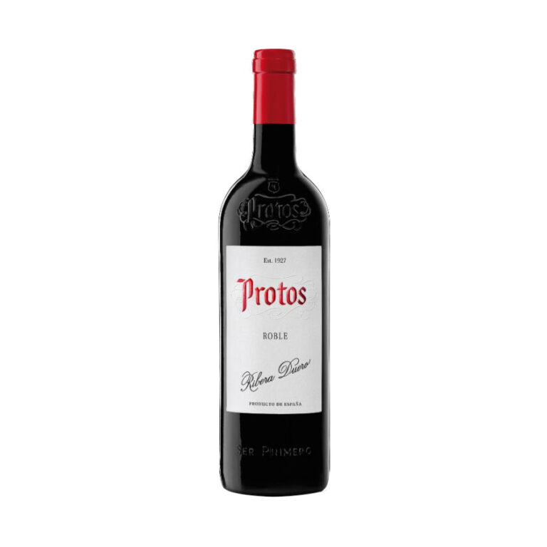 Bottle of Protos Joven Roble Spanish red wine