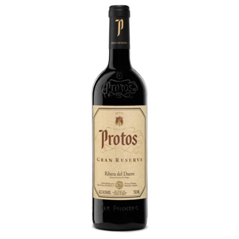 Bottle of Protos Gran Reserva Spanish red wine