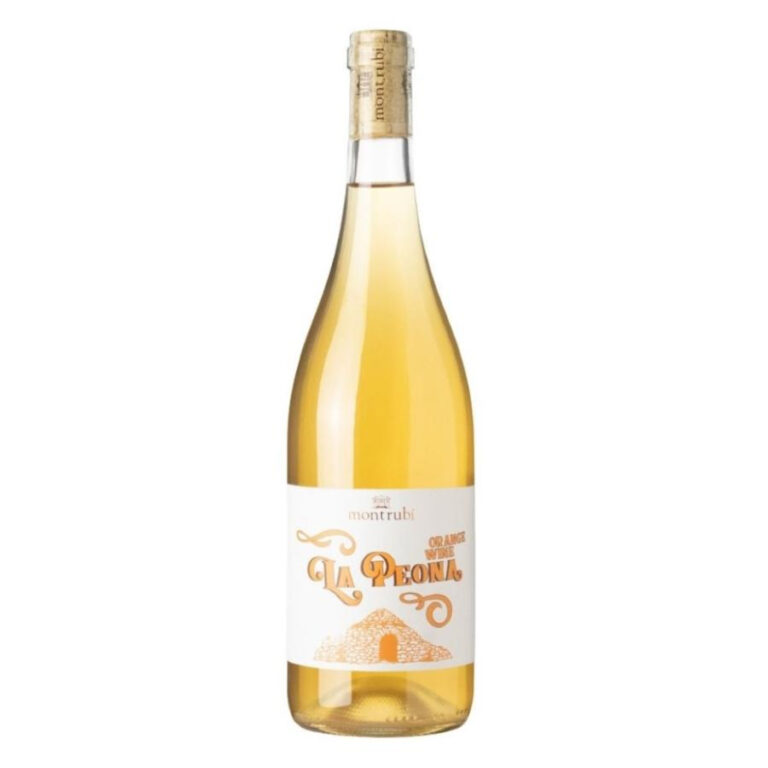 Bottle of Mont Rubi La Peona premium Spanish red wine