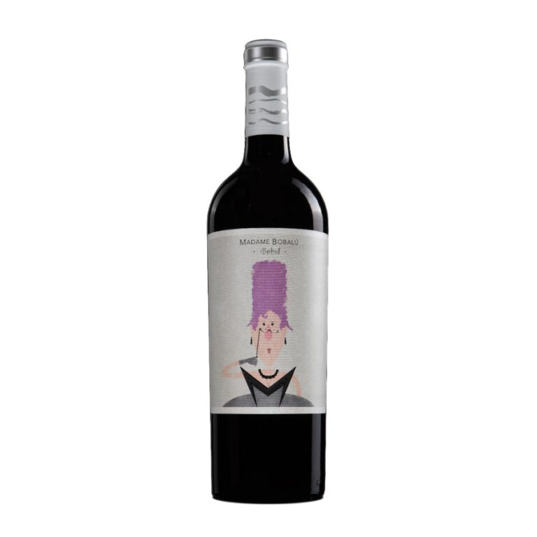 Bottle of Madame Bobalú Spanish red wine