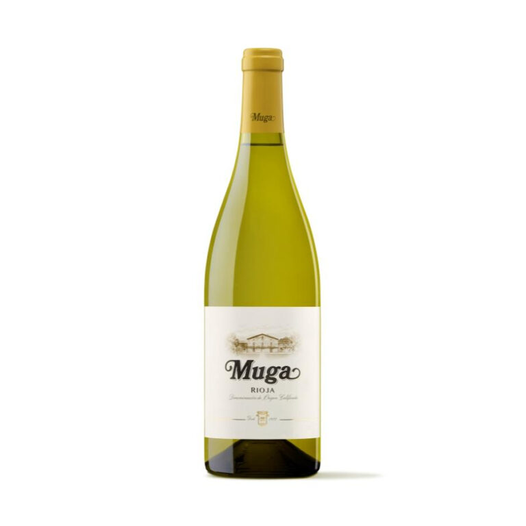 Bottle of Muga Blanco Spanish white wine