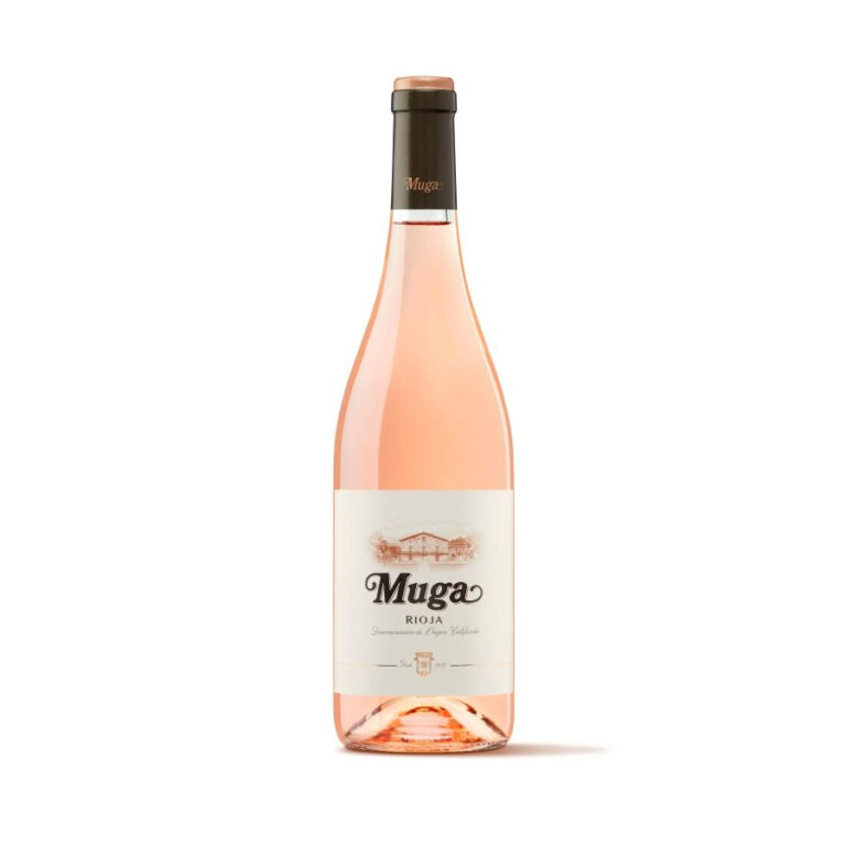 Bottle of Muga Rosé Spanish wine