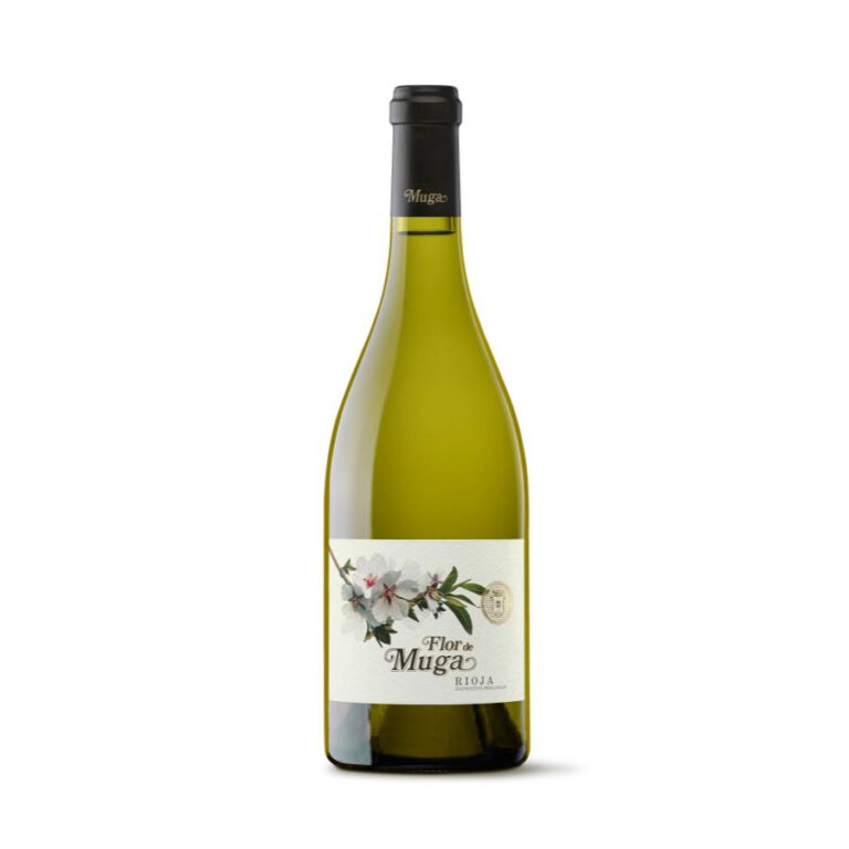 Bottle of Flor de Muga Blanco Spanish white wine