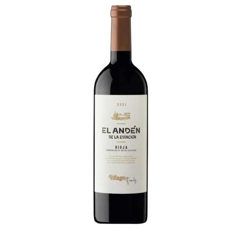 Bottle of El Andén Spanish red wine