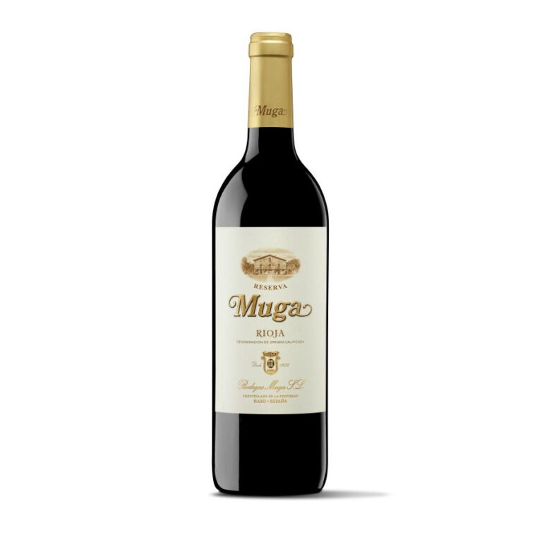 Bottle of Muga Tinto Reserva Spanish red wine