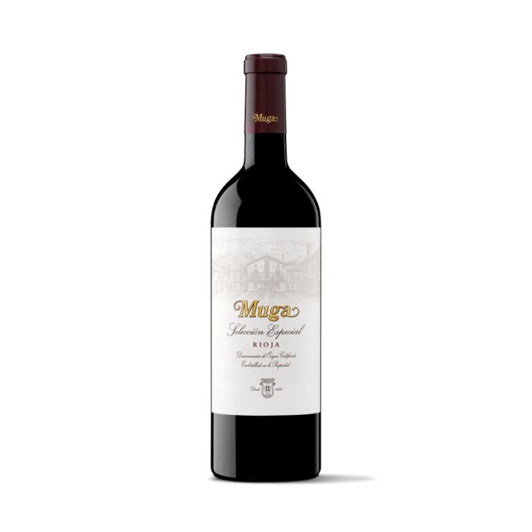 Bottle of Muga Selección Especial Spanish red wine