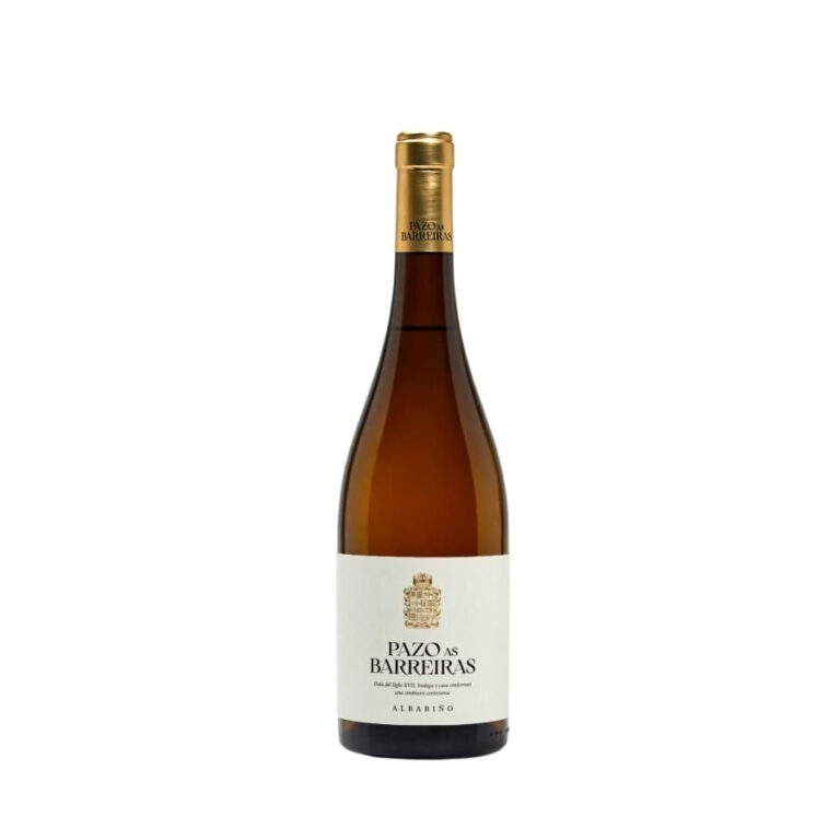 Bottle of Pazo As Barreiras Albariño Spanish white wine