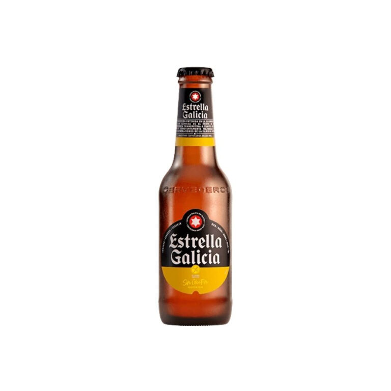 Bottle of Estrella Galicia Gluten Free Spanish beer