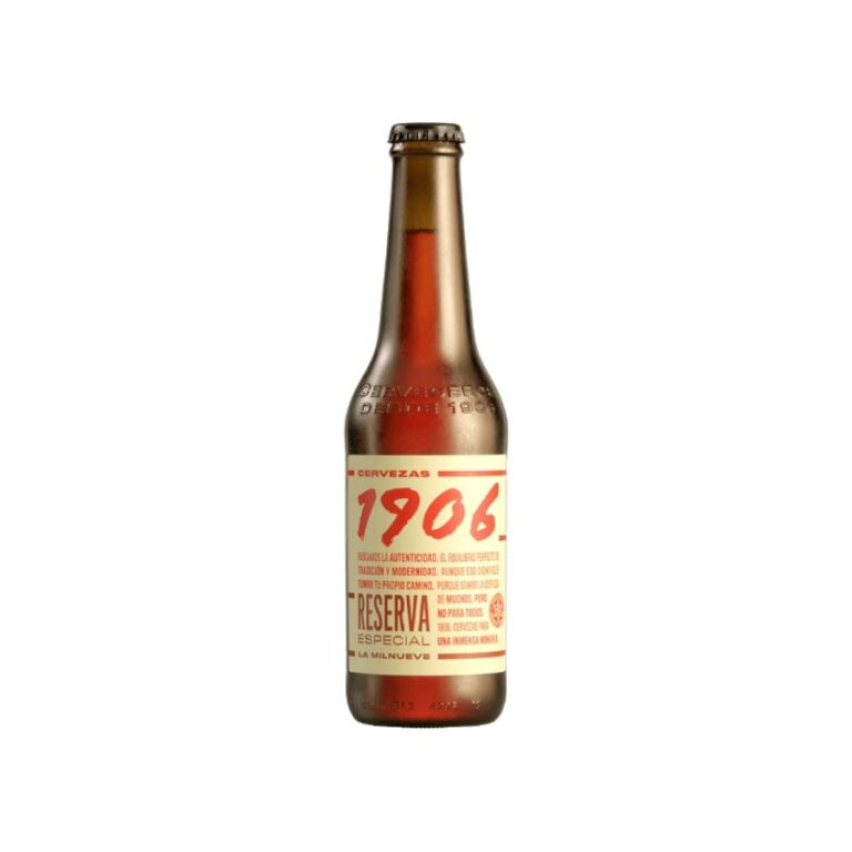 Bottle of Estrella Galicia 1906 Spanish beer