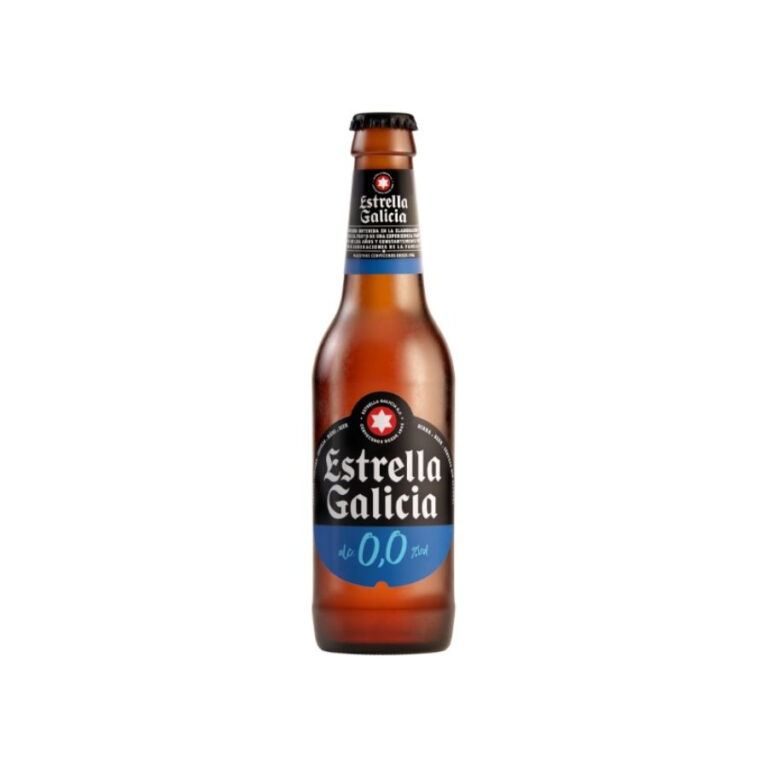 Bottle of Estrella Galicia Alcohol Free Spanish beer